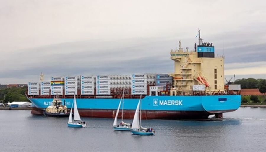 Laura Maersk Ð·Ð°Ð¿ÑÐ°Ð²Ð»ÑÐµÑÑÑ ÑÐ»ÐµÐºÑÑÐ¾Ð½Ð½ÑÐ¼ Ð¼ÐµÑÐ°Ð½Ð¾Ð»Ð¾Ð¼
